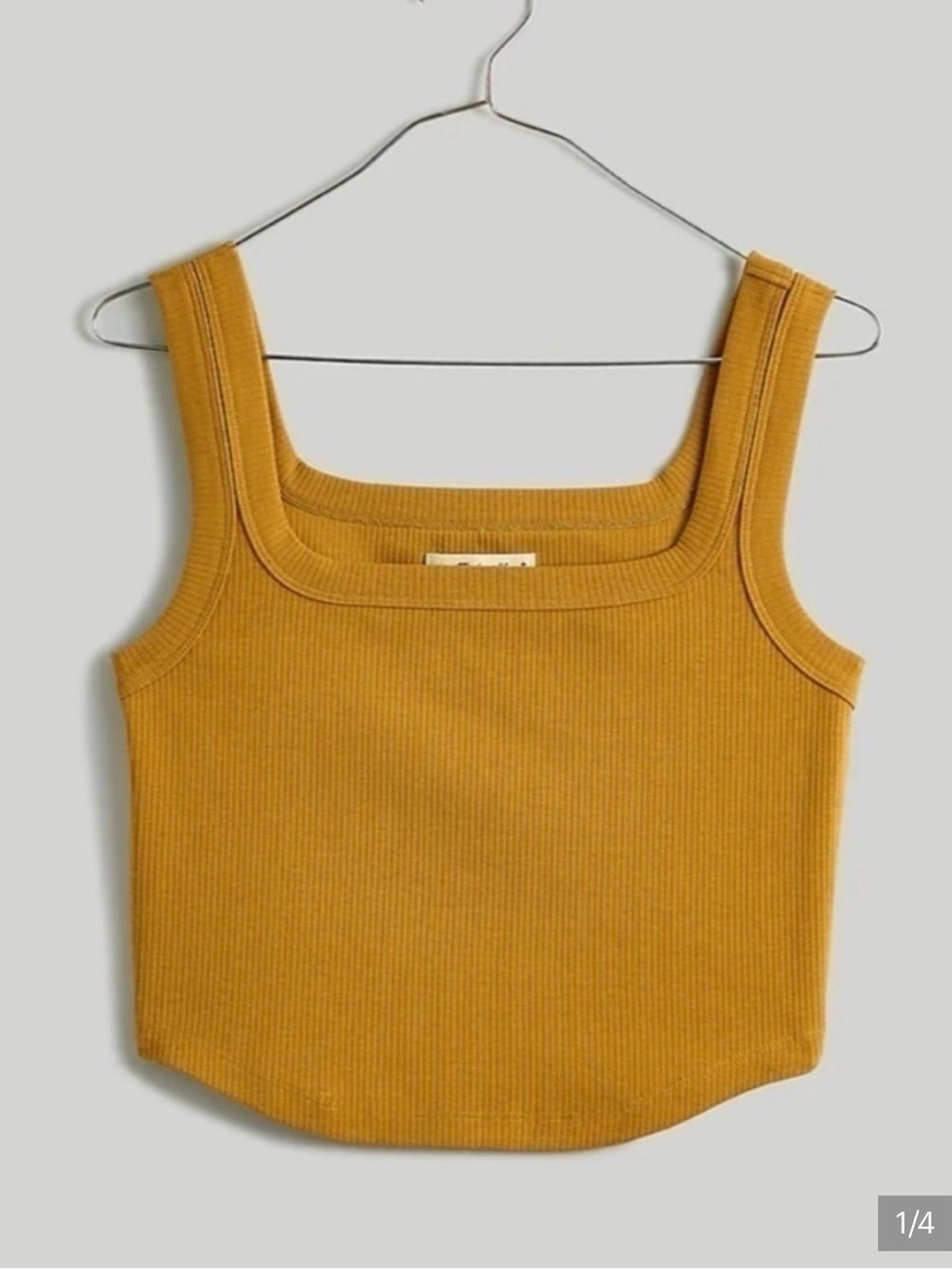 Madewell Tailored Crop Tank in Sleekhold Size XXS NWT